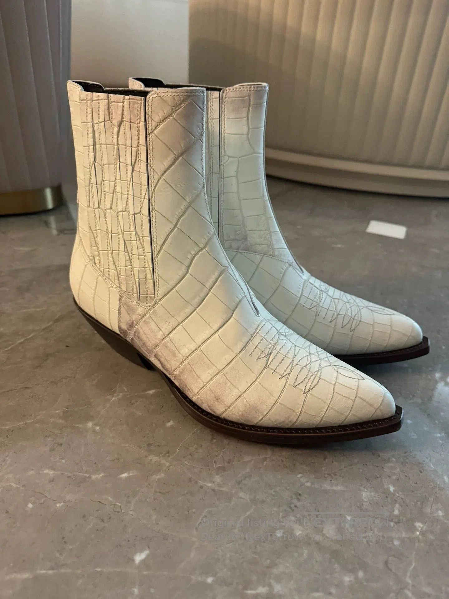 Celine White Crocodile. Size US 9 / EU 42 - 5 Thumbnail