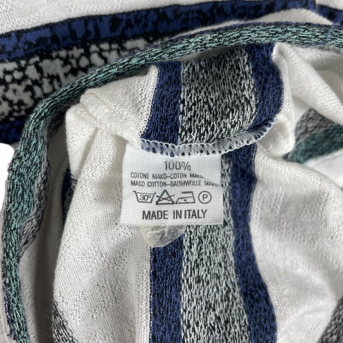 Japanese Brand × Vintage Vintage 90s Cellini Italy Stripe Polo Tee Shirt Size US L / EU 52-54 / 3 - 6 Thumbnail