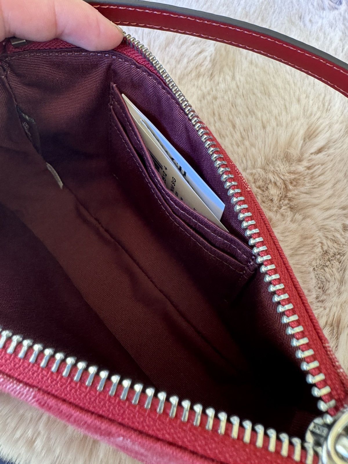Coach Coach Nolita 19 In Signature Denim denim/Silver/True Red Size ONE SIZE - 5 Thumbnail