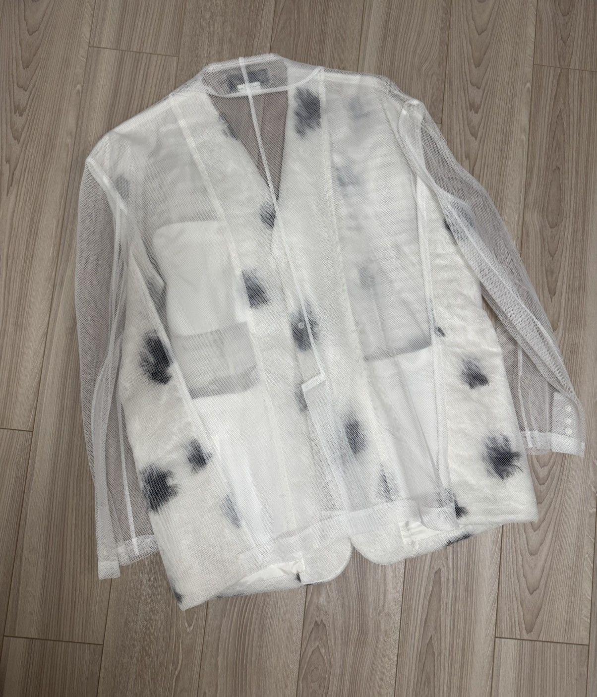 Comme des Garcons SS2025 COMME des GARÇONS Sheer Mesh Overlay Layered Jacket Size S / US 4 / IT 40 - 11 Thumbnail