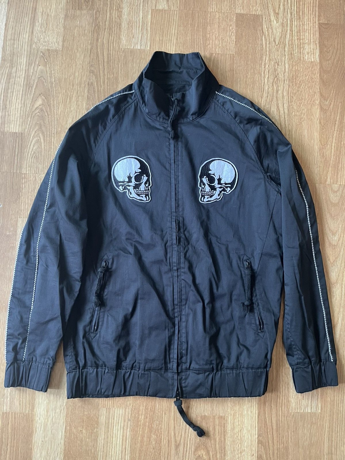 2004SS DREEM期 NUMBER(N)INE スカジャン Number (N)ine Number (N)ine Double skull track jacket 2004 | Grailed