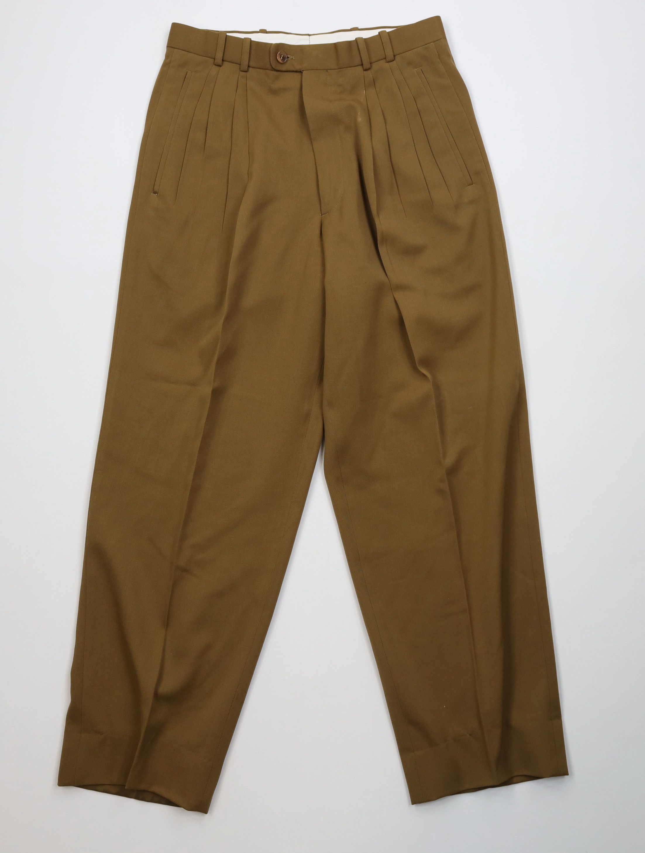 Vintage Vintage 90s Streetwear Wool Knit High Waist Chino Pants Size US 30 / EU 46 - 1 Thumbnail