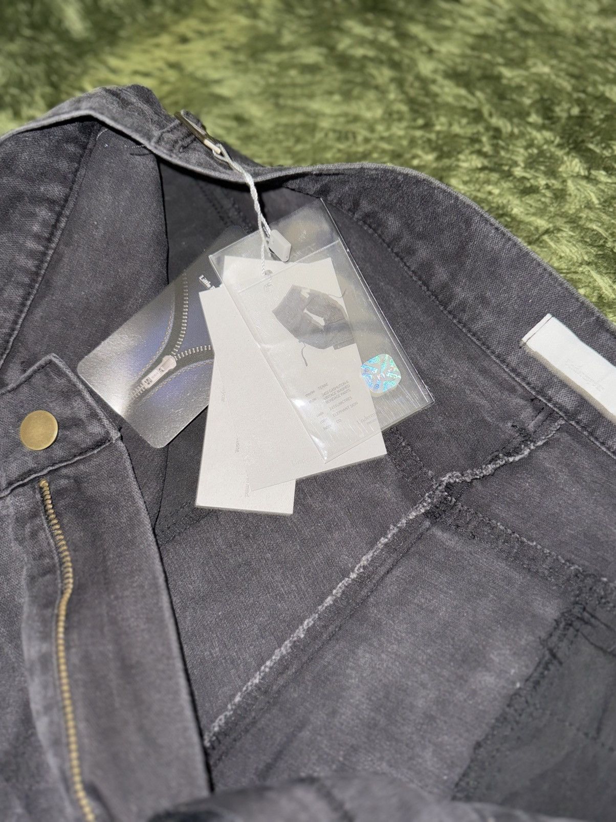 Japanese Brand [2] undermycar (korean brand) washed bondage zip pants black Size US 36 / EU 52 - 4 Thumbnail