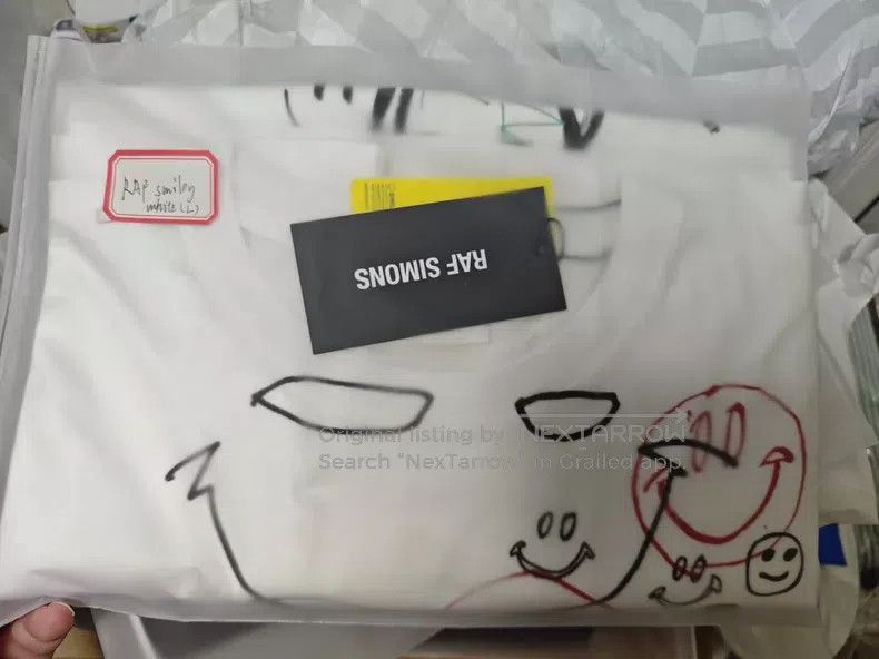 Raf Simons Raf simons Smiley Face Cooperative Short Sleeves Size US L / EU 52-54 / 3 - 7 Thumbnail