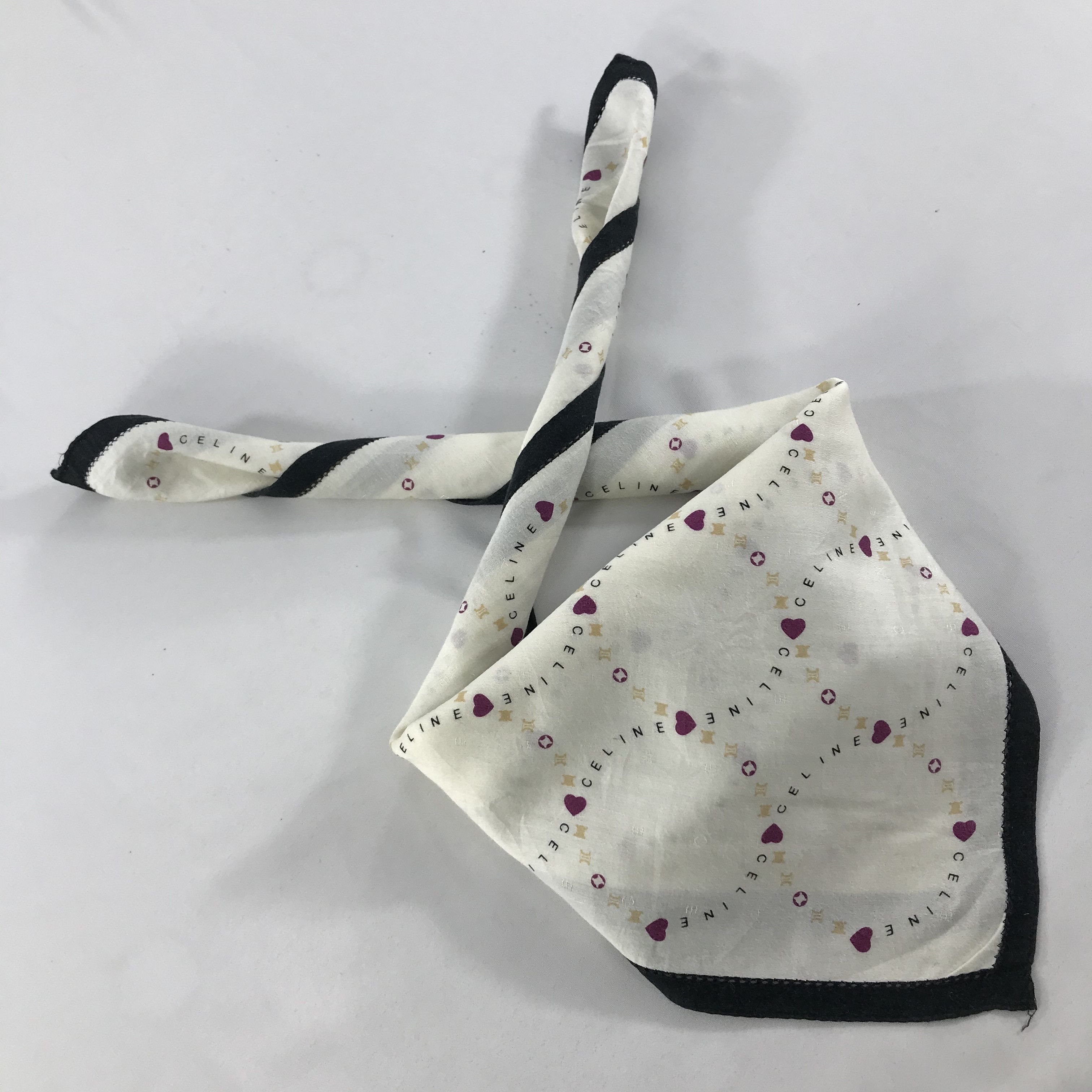 Celine × Vintage Celine Bandana / Handkerchief / Neckerchief - S1242 Size ONE SIZE - 4 Thumbnail