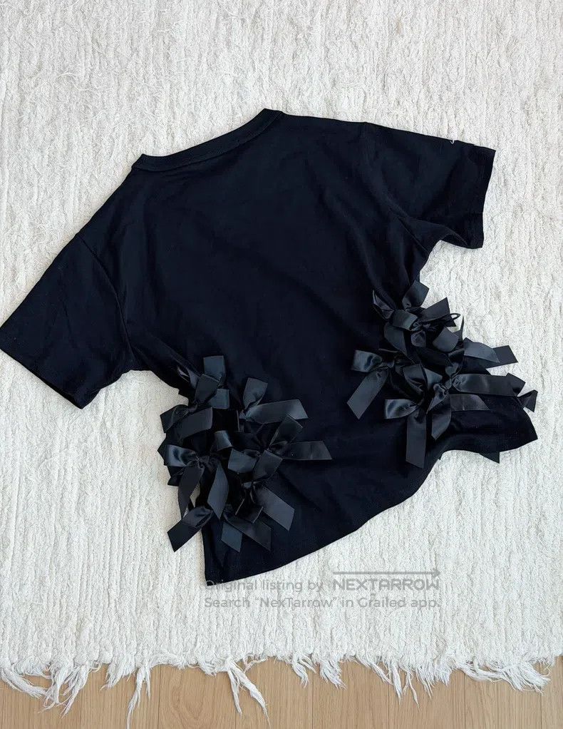 Comme des Garcons Comme Des Garcons Bow tie short sleeve top Size M / US 6-8 / IT 42-44 - 4 Thumbnail