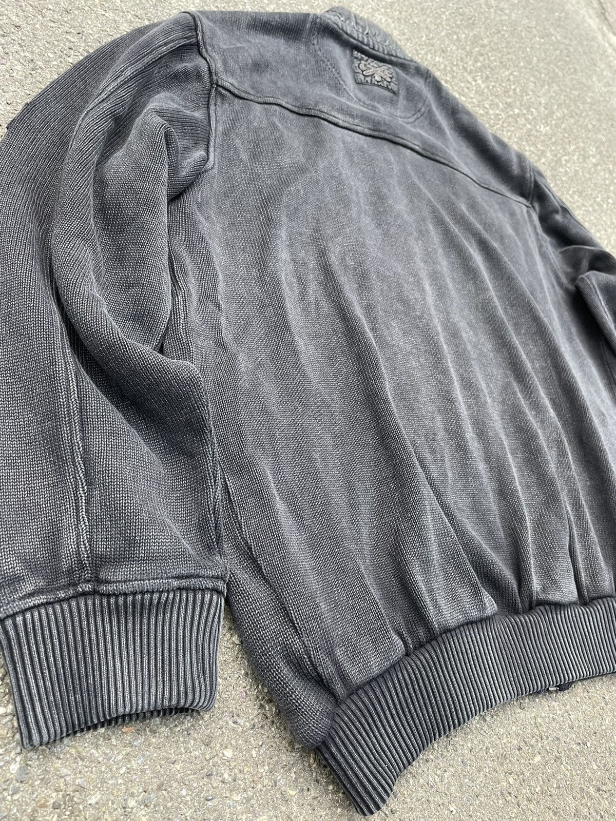 Vintage Vintage Y2K Knitted Gray Smoke Avant Gard Oversize Sweater Size US XL / EU 56 / 4 - 9 Thumbnail