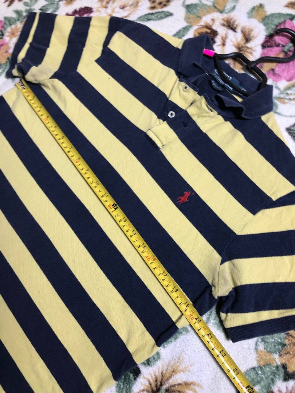 Polo Ralph Lauren Ralph Lauren Polo Shirt Yellow/Navy Striped Short sleeve Size US L / EU 52-54 / 3 - 9 Thumbnail