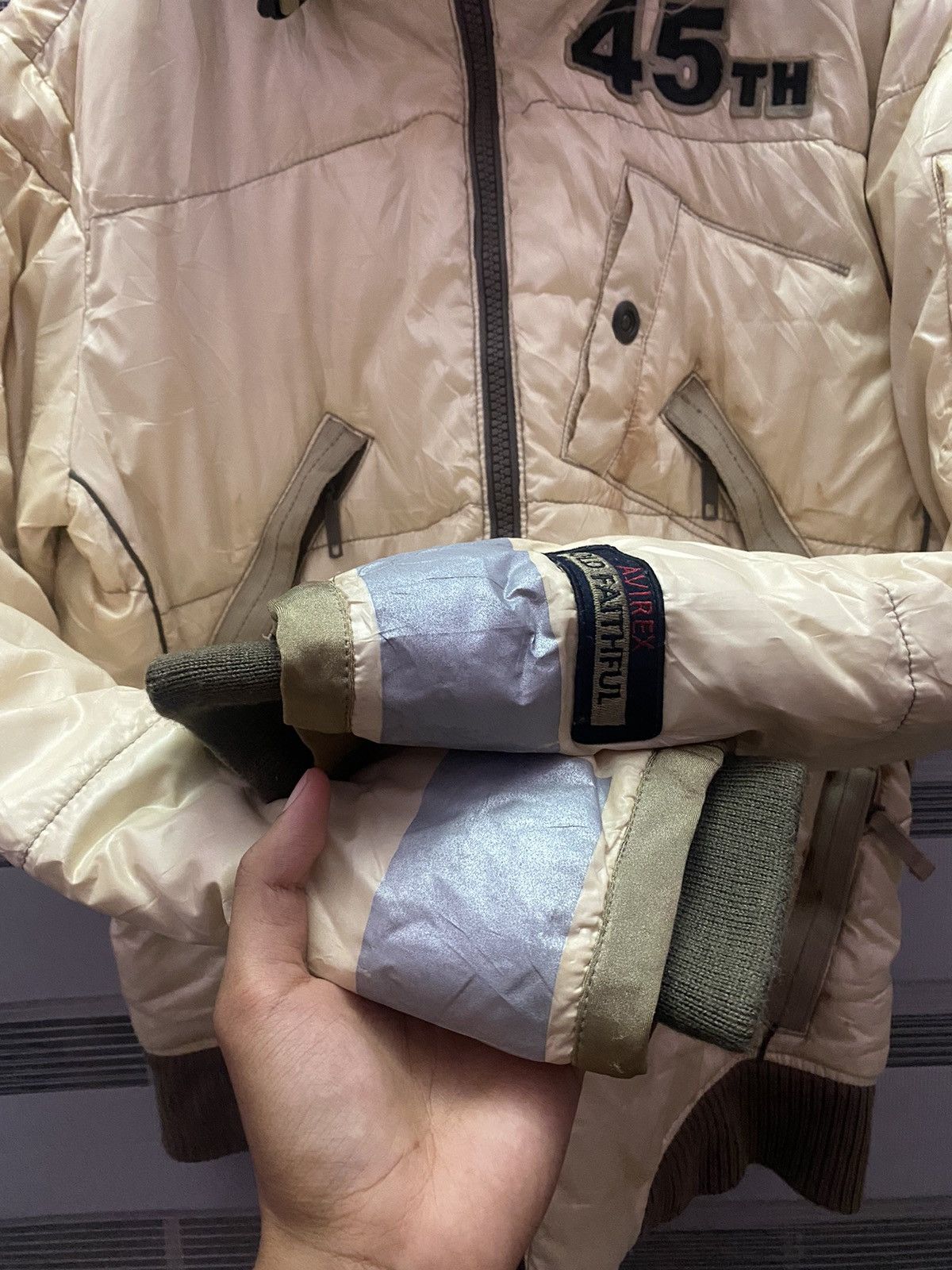Avirex Distressed Vintage Avirex Ltd 45th Flight Garment Puffer Size US XL / EU 56 / 4 - 5 Thumbnail