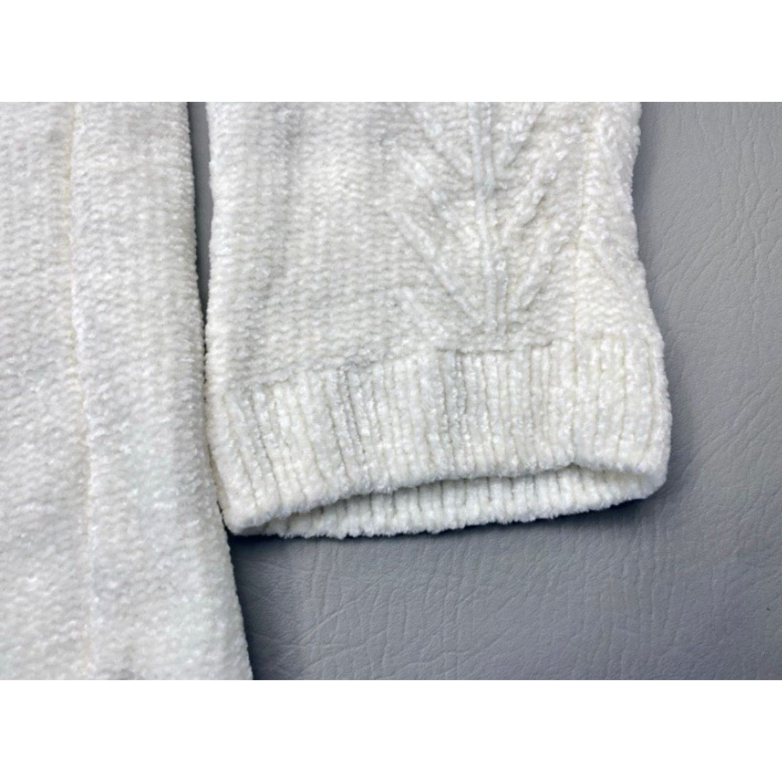 Orvis Orvis Chenille Sweater Crewneck Women's Large White 1723712 8416 Knit Pullover Casual Knitwear Size L / US 10 / IT 46 - 4 Thumbnail
