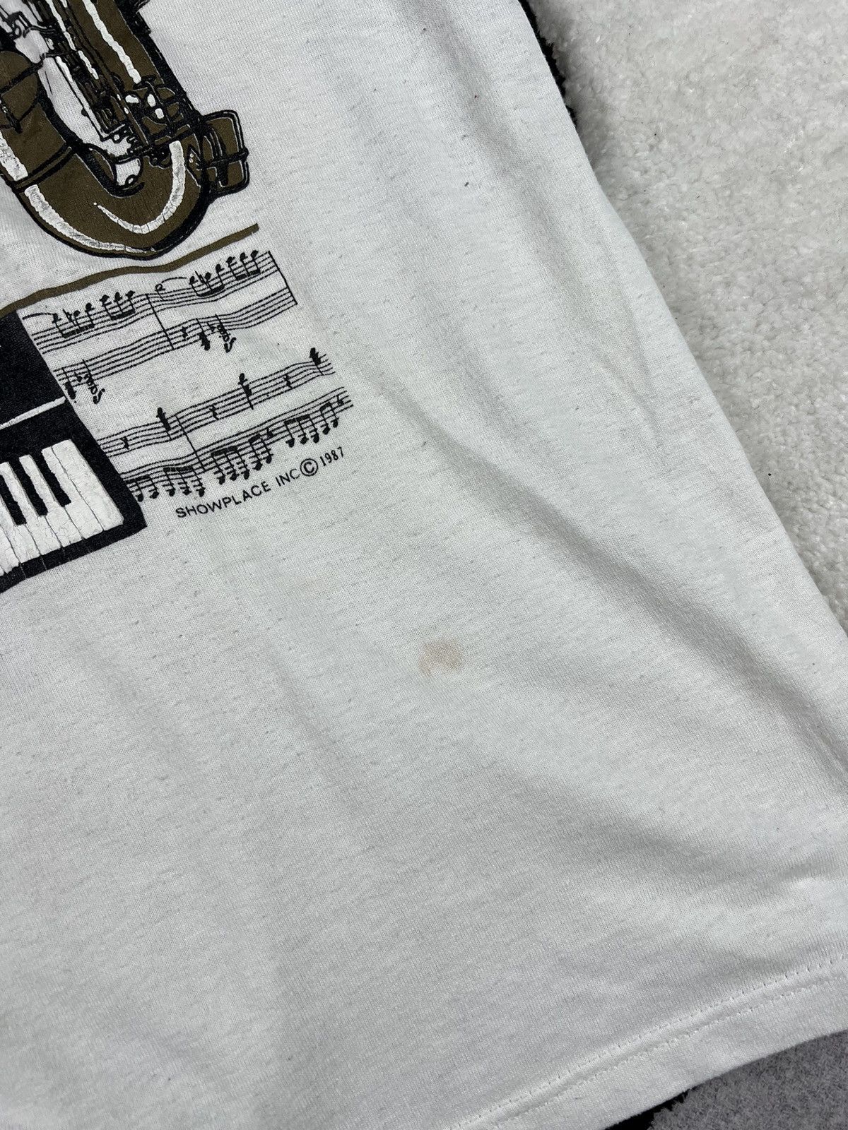 Band Tees Vintage New York Music 1987 Single Stitch Y2K Tee Shirt Size US XL / EU 56 / 4 - 6 Thumbnail
