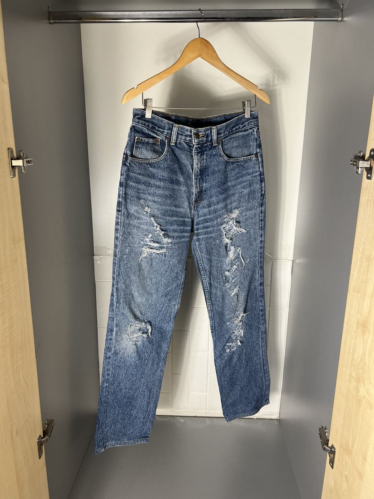 Levi's Vintage Clothing VERY RARE LEVIS 627 DESIGNER DENIM JEANS USA RETRO Y2K 90s Size US 29 - 3 Thumbnail