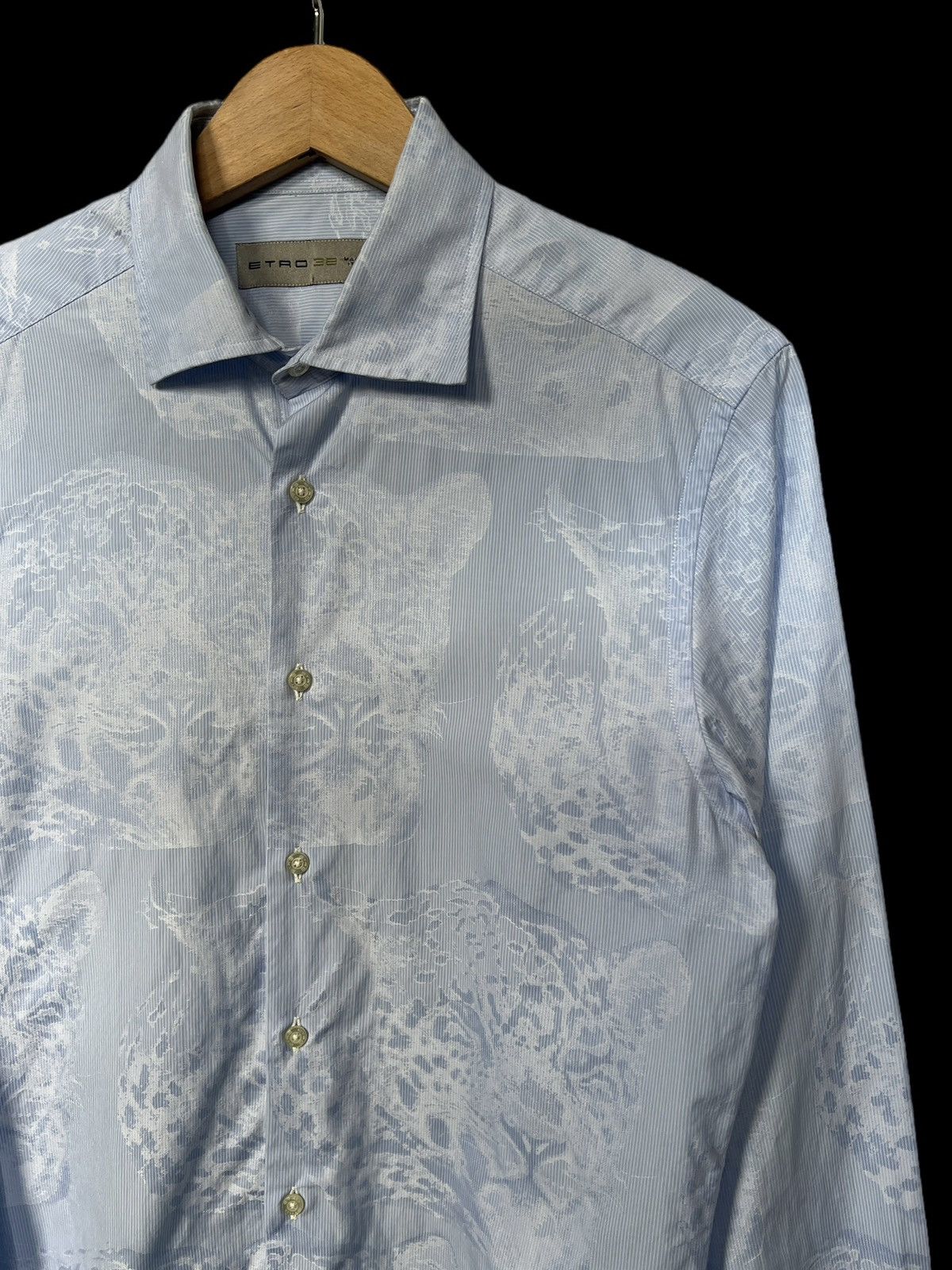 Etro Etro 🇮🇹 Leopard Motif Button Up Shirt Size US M / EU 48-50 / 2 - 1 Thumbnail