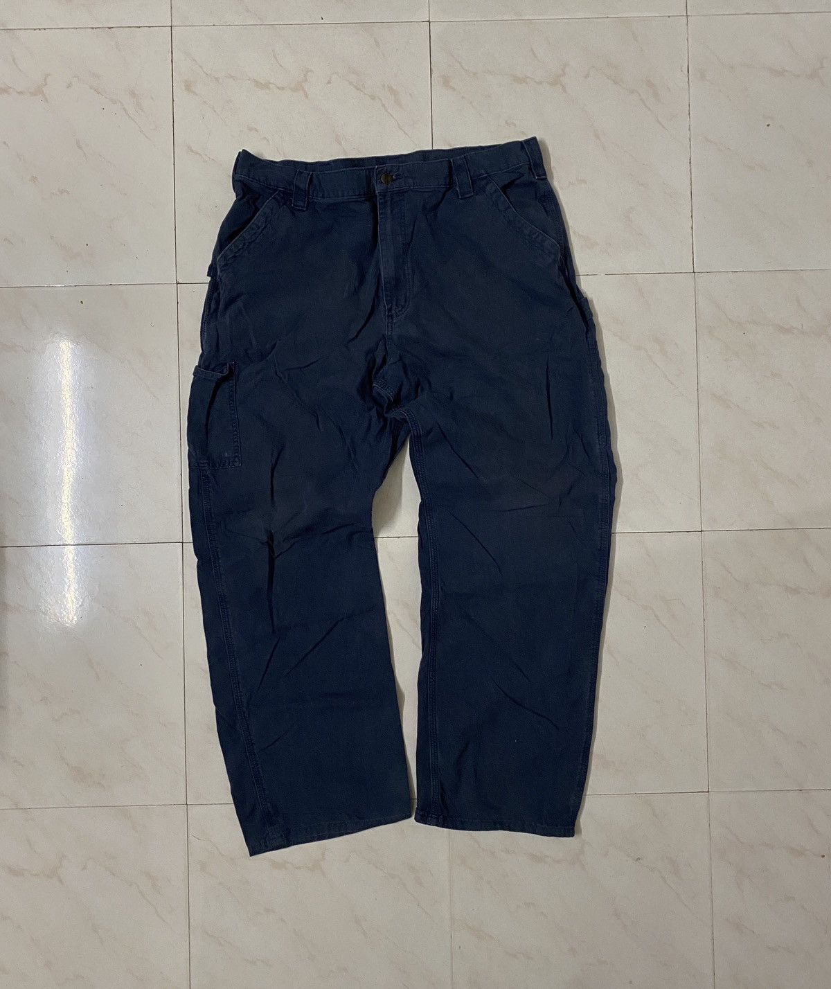 Carhartt × Vintage CARHARTT CARPENTER BAGGY PANTS VINTAGE FADED Y2K‼️ Size US 38 / EU 54 - 3 Thumbnail