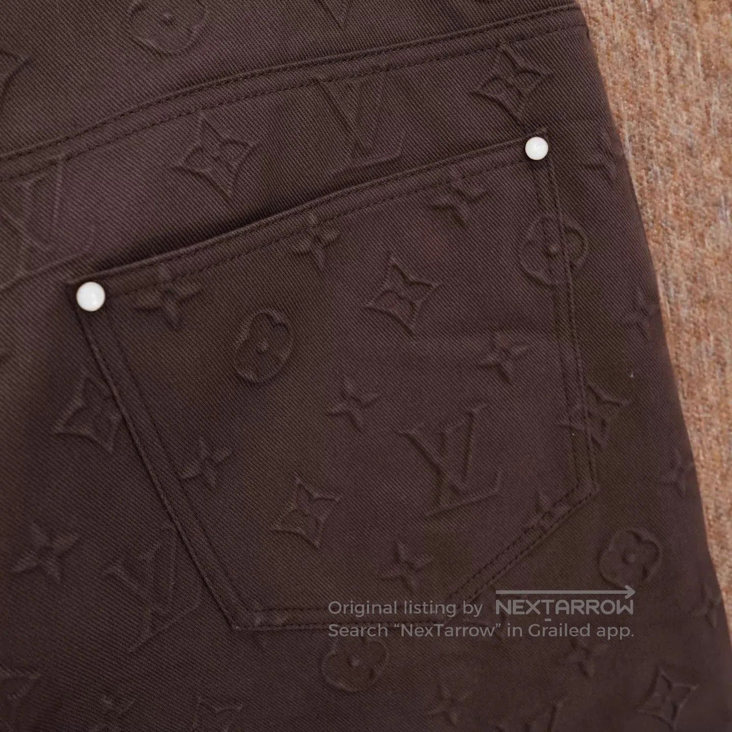 Louis Vuitton Brown Patterned Casual Pants Size 38. Size US 38 / EU 54 - 4 Thumbnail