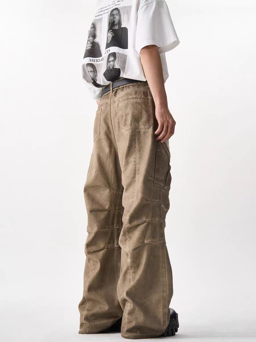 Japanese Brand × Vintage Vintage Heavyweight Washed Pleated Workwear Casual Pants Size US 30 / EU 46 - 2 Thumbnail