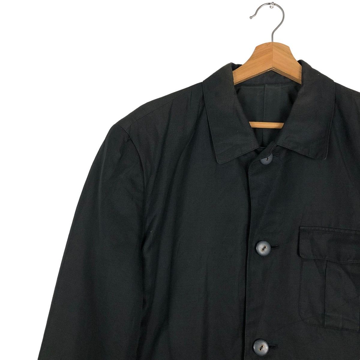Issey Miyake 🔥RICH BLACK ICONIC CHORE JACKET ISSEY MIYAKE CARGO POCKETS Size US M / EU 48-50 / 2 - 5 Thumbnail