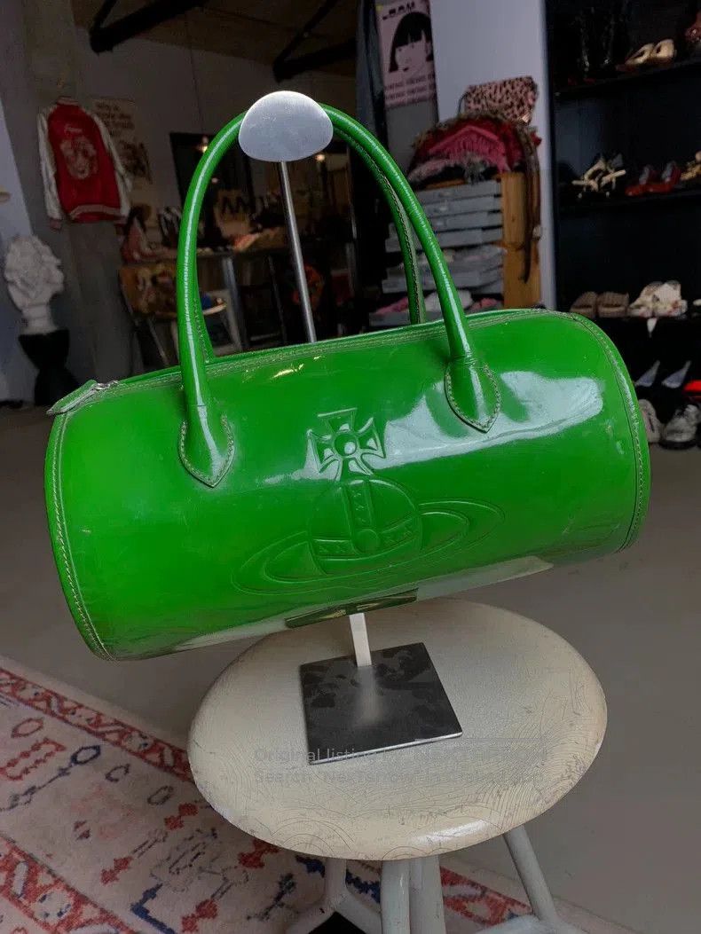 Vivienne Westwood Vintage Green Patent Bag.