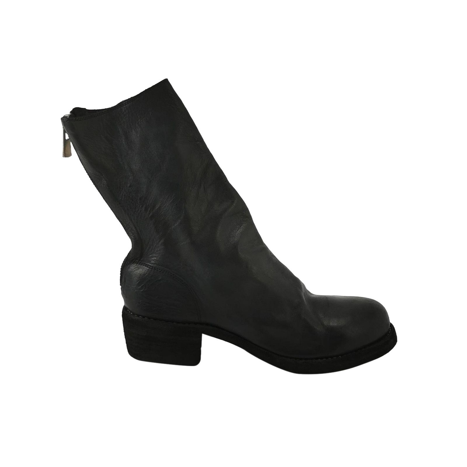 Guidi Guidi 990 soft horse reverse leather back zip slip on boots
