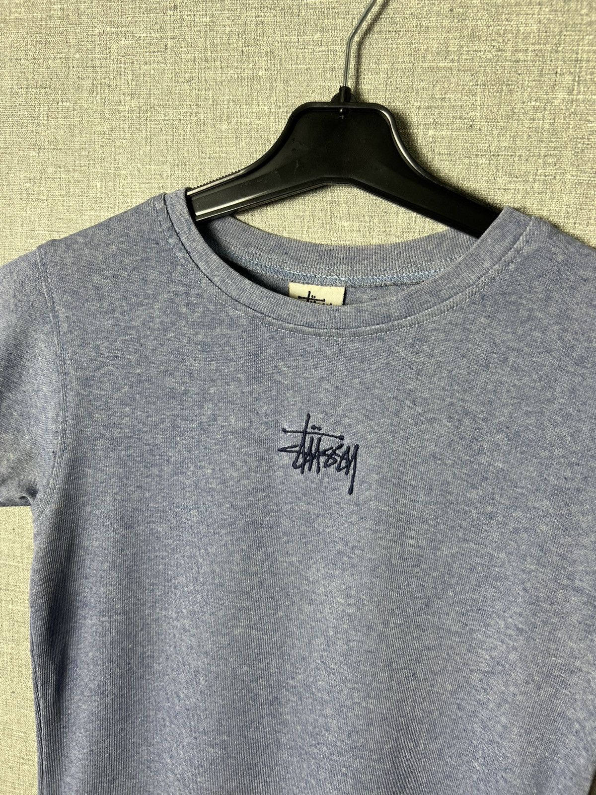 Stussy × Vintage Rare Vintage Stussy Made in USA Embroidered Center Logo Tee Size S / US 4 / IT 40 - 4 Thumbnail