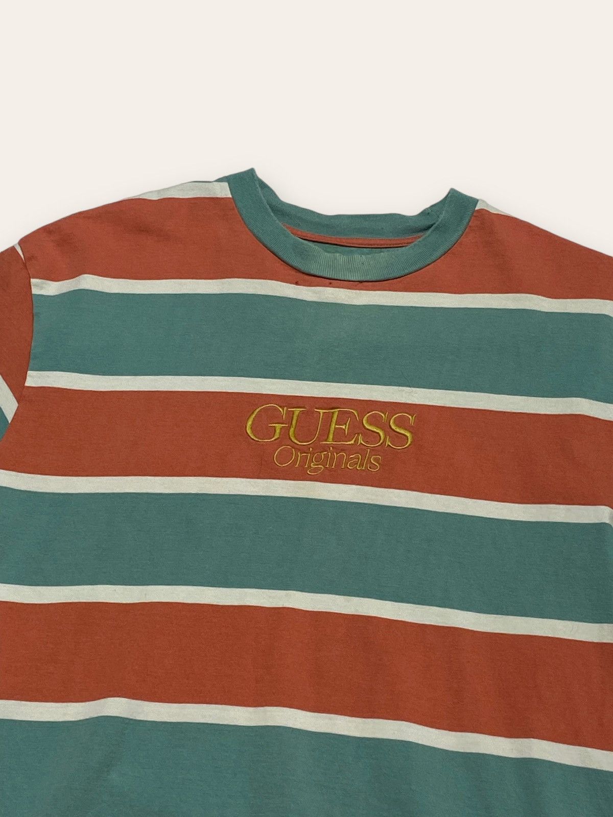 Guess Vintage GUESS Striped T Shirt Size US S / EU 44-46 / 1 - 2 Thumbnail