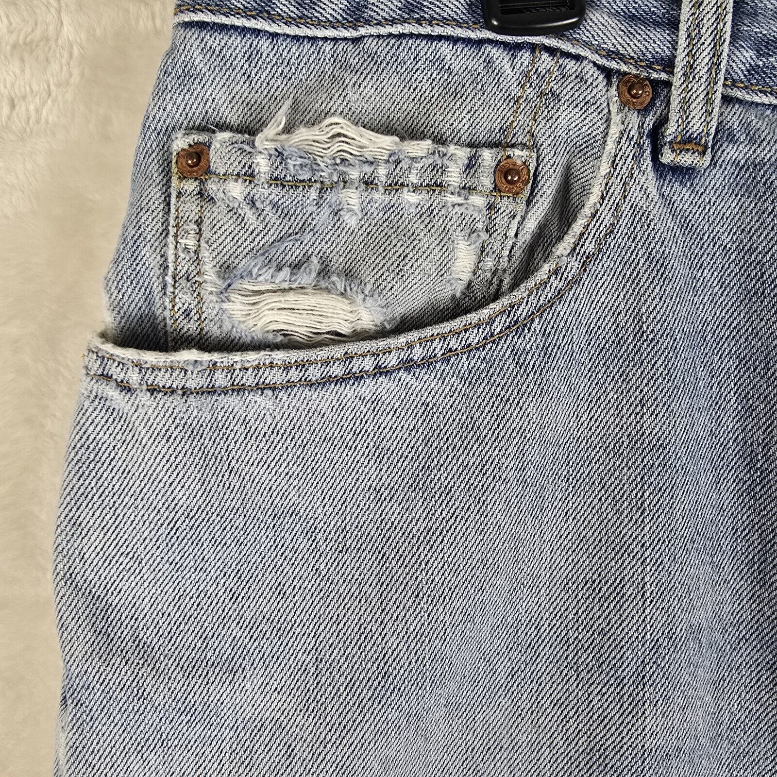 Levi's Vintage Levis 550 Jeans 38 x 30 Stonewash Tapered Blue Denim Size US 38 / EU 54 - 6 Thumbnail