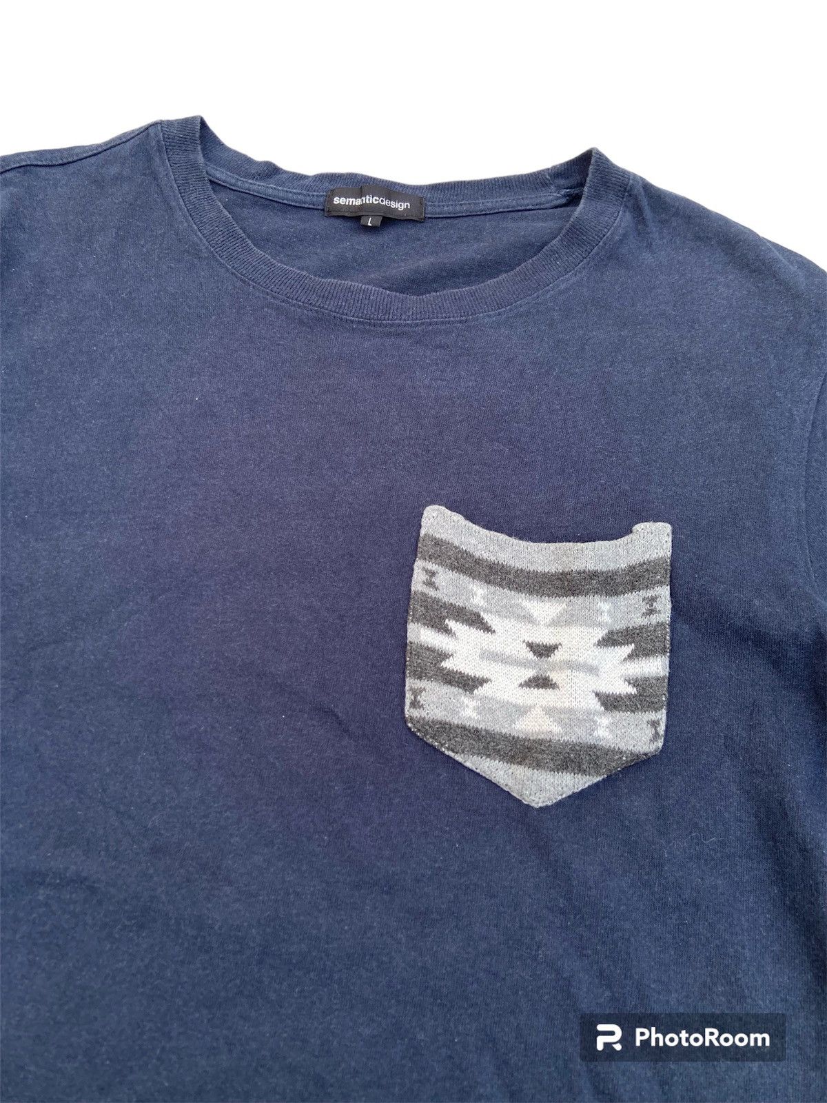 If Six Was Nine × Japanese Brand × semanticdesign SEMANTIC DESIGN POCKET CASUAL TEE SHIRT Size US L / EU 52-54 / 3 - 4 Thumbnail