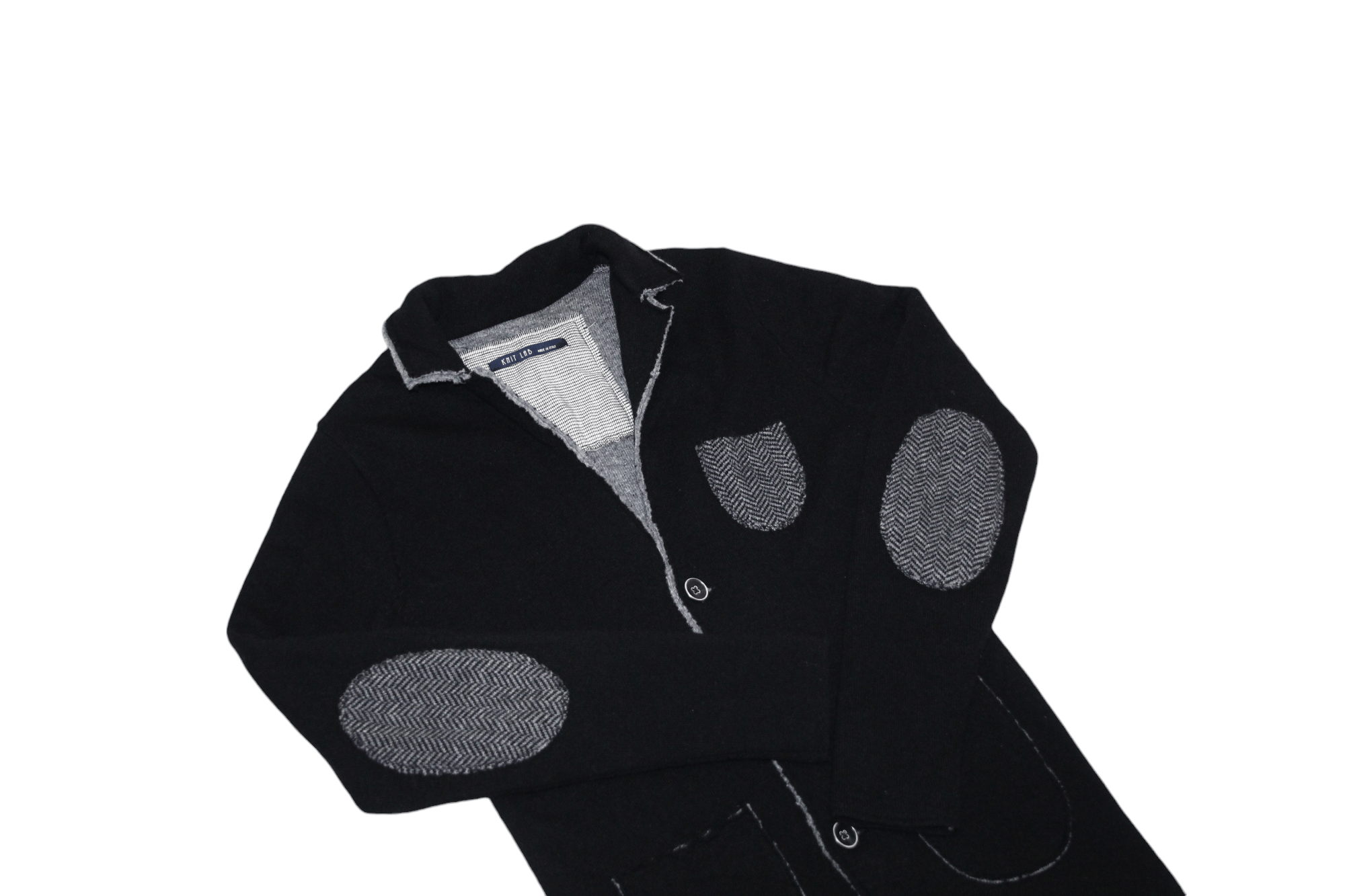 SARTORIO Knit Lab by Nonsololana srl raw cut boiled wool woven jacket Size US L / EU 52-54 / 3 - 2 Thumbnail