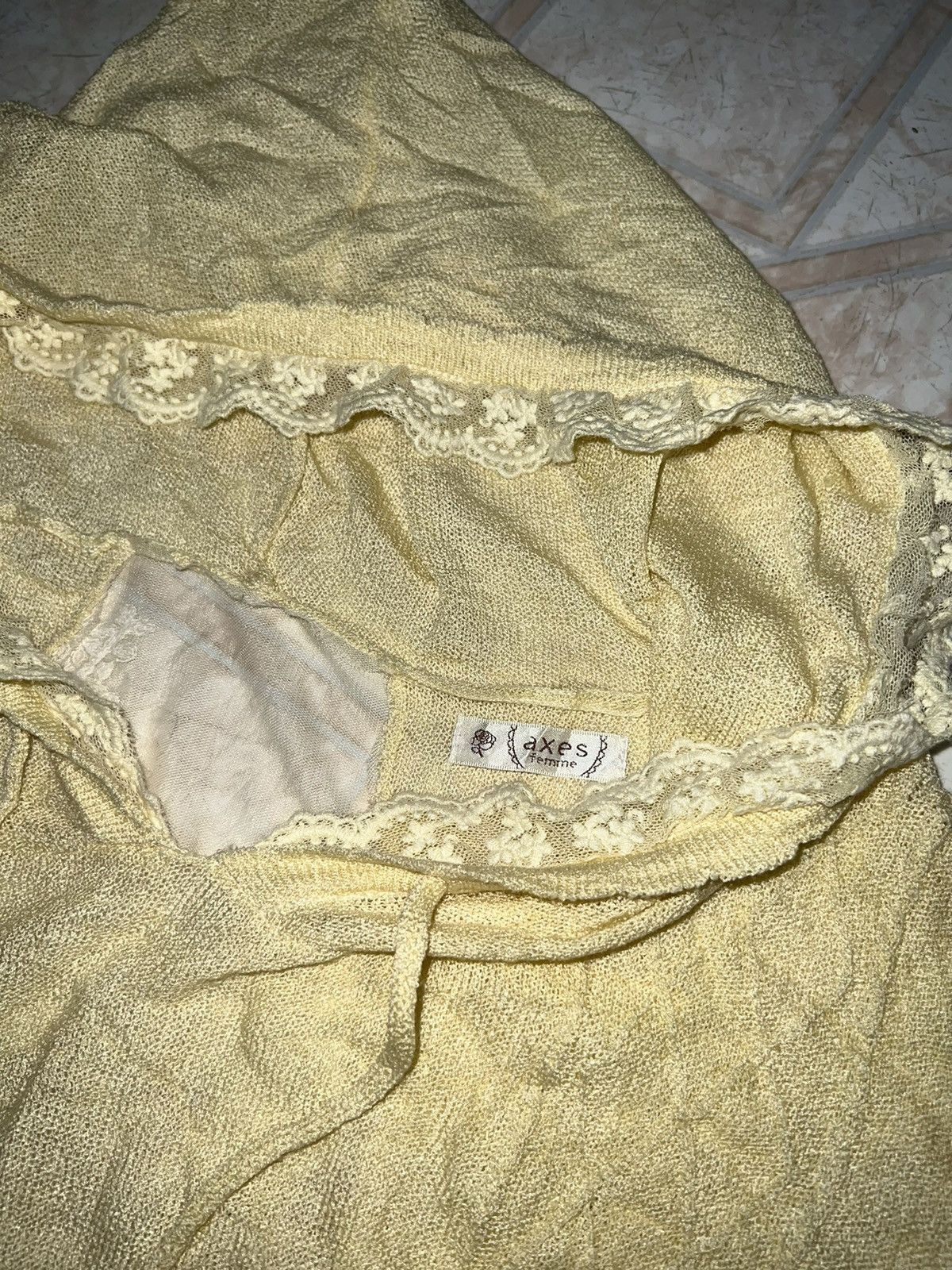 LIZ LISA Axes Femme pastel yellow knit poncho hoodie 🧝🏻‍♀️ Size ONE SIZE - 17 Thumbnail