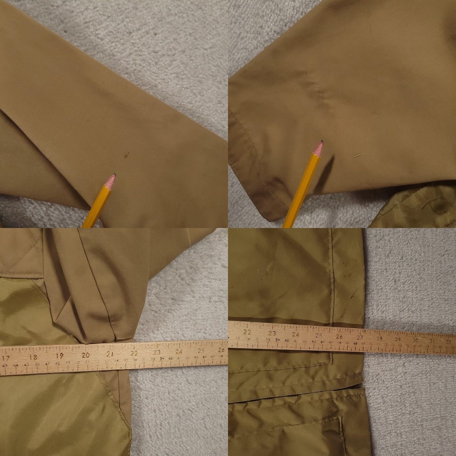Olive VINTAGE Charles Mly Jacket Mens Medium Tan Olive Field Hunting Quilted Corduroy Collar Size US M / EU 48-50 / 2 - 8 Thumbnail