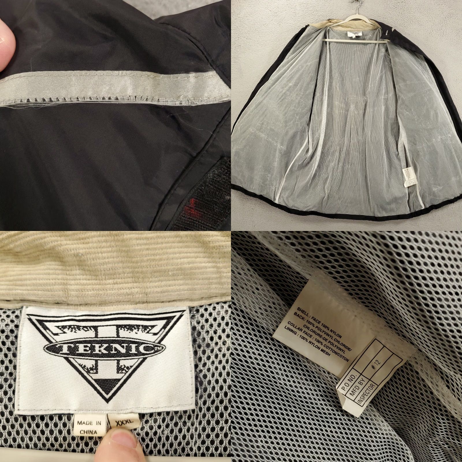 Vintage VINTAGE Teknic Motorcycle Jacket Men 2XL Full Zip Reflective Nylon Windbreaker Black Adult 2XL Men Motorcycle Windbreaker Reflective Logo Navy Black Size US XXL / EU 58 / 5 - 8 Thumbnail