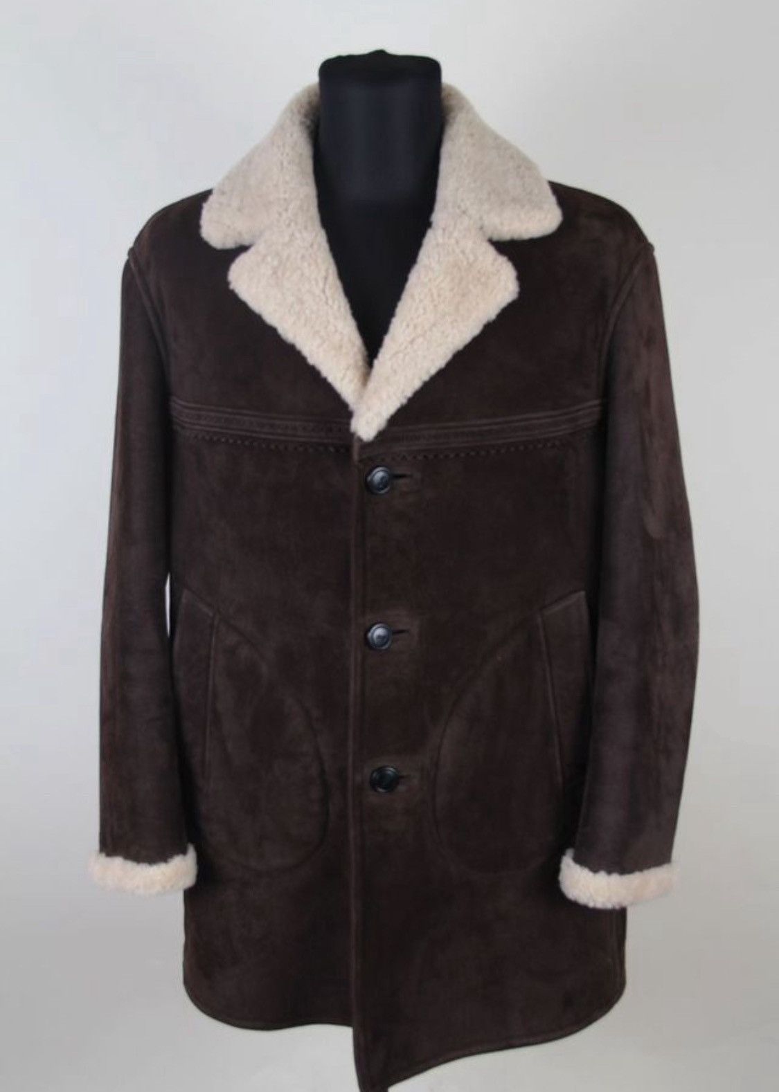 Burberry Prorsum Burberry Prorsum Leather/Shearling Aviator Jacket Size US M / EU 48-50 / 2 - 2 Thumbnail