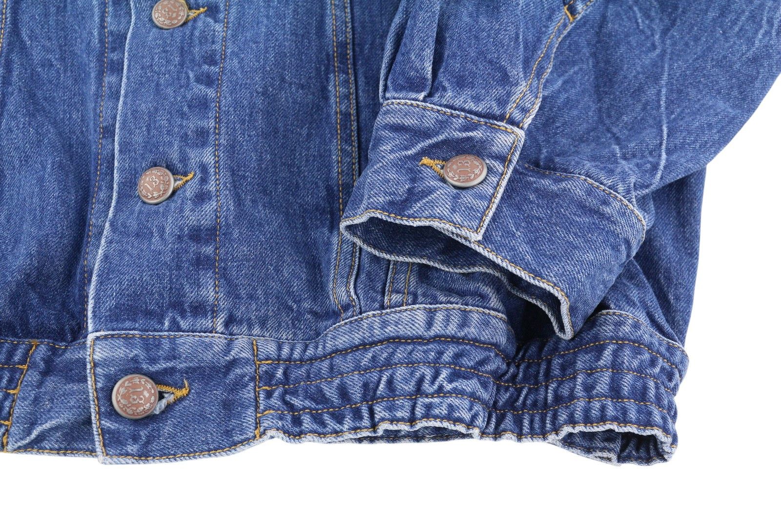 R13 CINCHED WAIST DENIM TRUCKER M Kelly Tex Blue 86161 Size M / US 6-8 / IT 42-44 - 5 Thumbnail