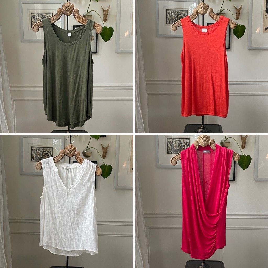 Joie Lot 4 Sleeveless Tops Market & Spruce Joie Chicos Old Navy M Size L / US 10 / IT 46 - 1 Thumbnail