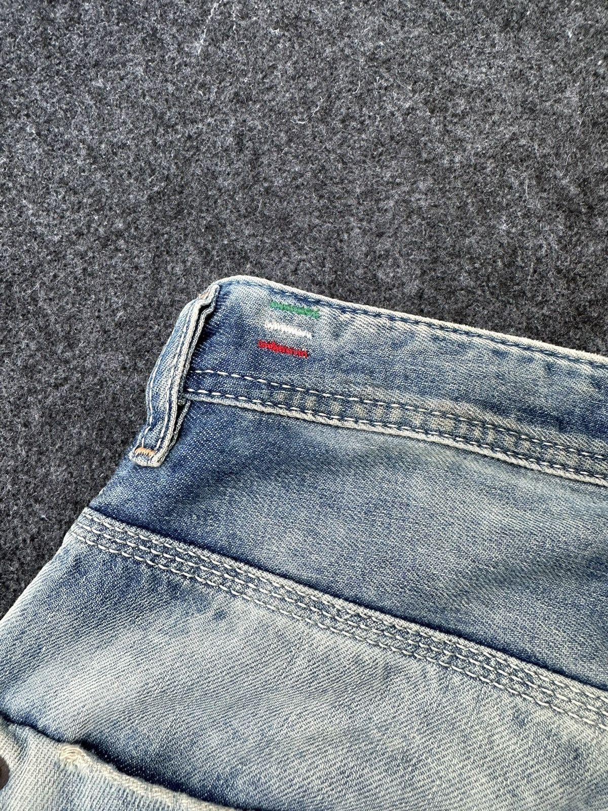 Beauty Beast × Diesel Diesel Italy Krooley Acid Design Regular Slim Denim D38 Size US 30 / EU 46 - 11 Thumbnail