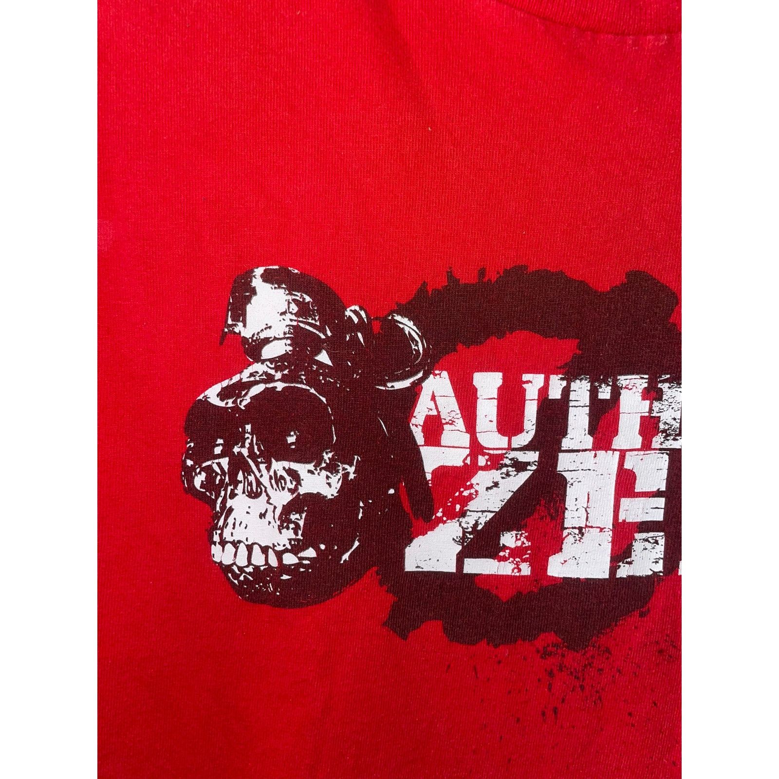 Fruit Of The Loom Vintage Authority Zero Shirt Rock Band Red Skull Tee S Small Size US S / EU 44-46 / 1 - 2 Thumbnail