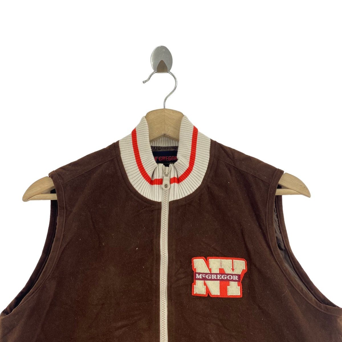 Vintage McGREGOR Sportswear New York Sleeveless Brown Jacket
