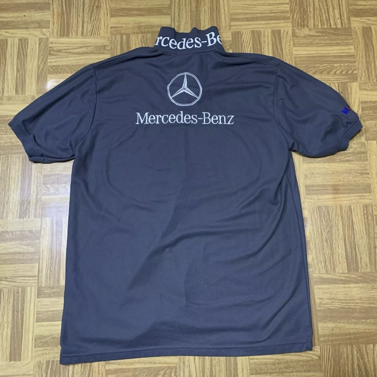 Mercedes-Benz × Vintage Vintage 90s Mercedes Benz Racing Big Logo Embroidery Polo Size US XXL / EU 58 / 5 - 6 Thumbnail