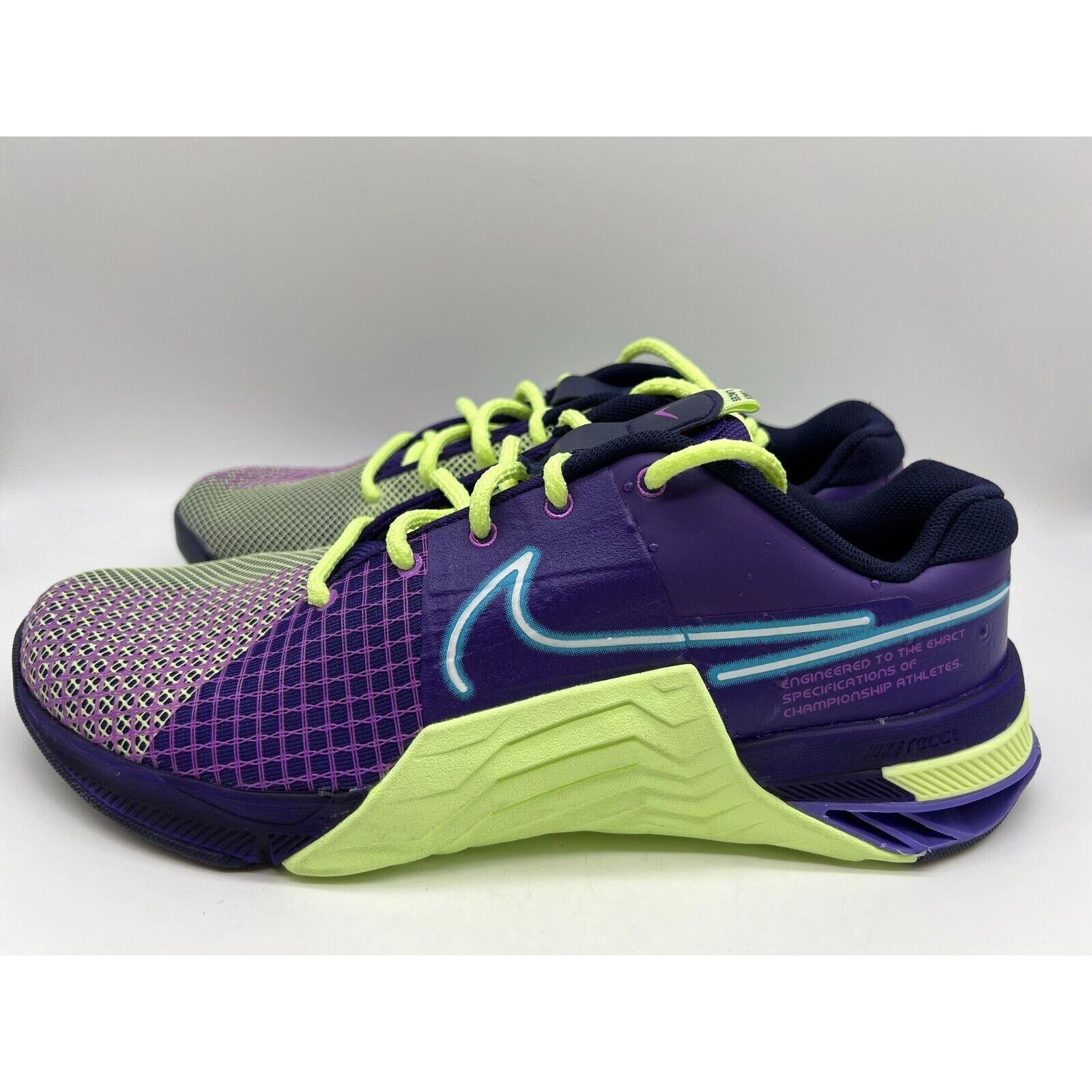 Nike Nike Metcon 8 AMP Deep Purple Volt Men's Shoes Size 11 Size US 11 / EU 44 - 2 Thumbnail