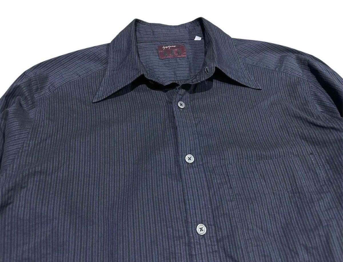 Yohji Yamamoto 🔥Vintage A.A.R Yohji Yamamoto Sheer Striped Shirt Ls Size US L / EU 52-54 / 3 - 2 Thumbnail