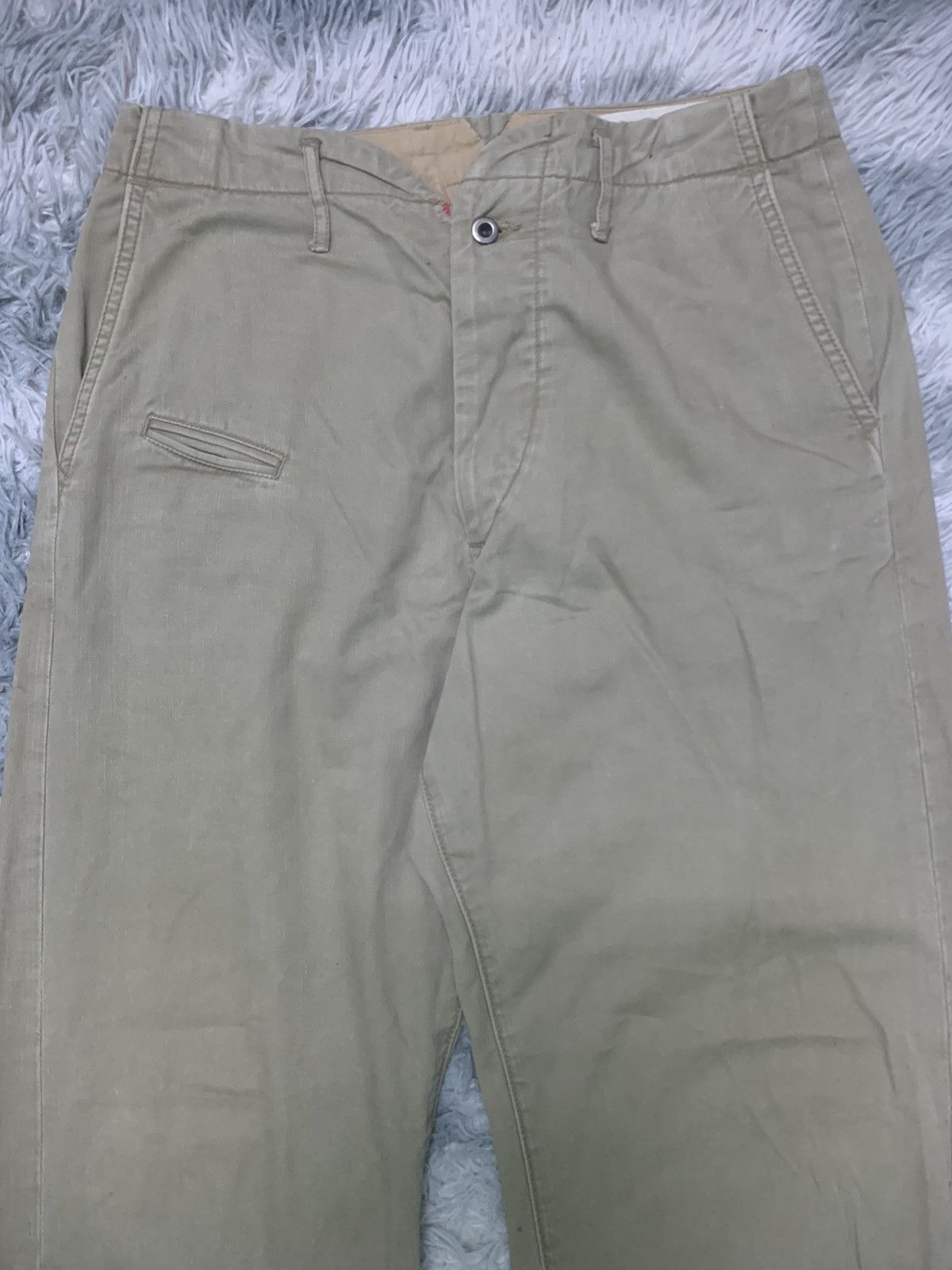 Kapital 90s KAPITAL BUCKLE BACK CHINO PANT RARE DESIGN Size US 30 / EU 46 - 4 Thumbnail