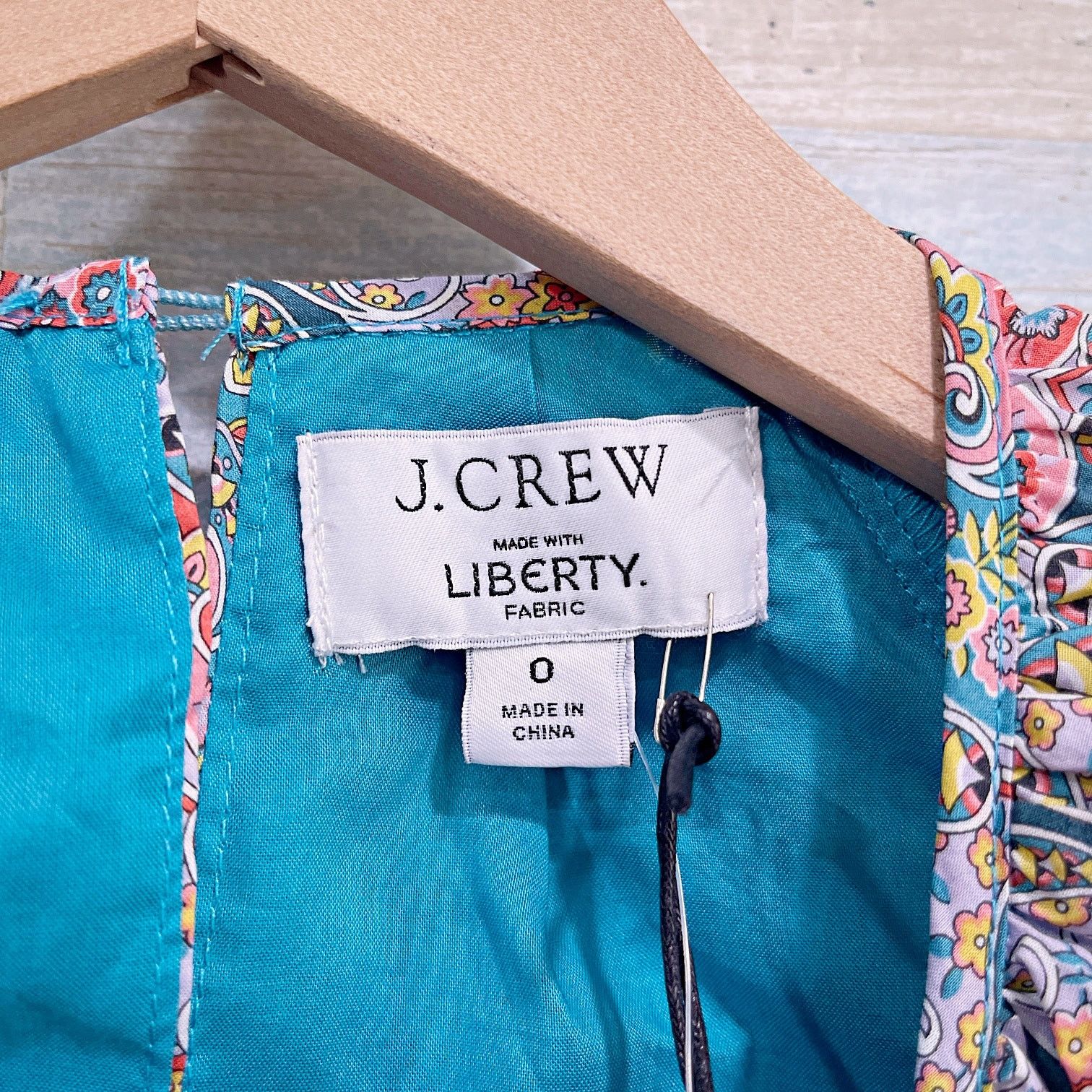 J.Crew J Crew Side Cutout Dress Liberty Giorgia Duke Womens 0 Size XS / US 0-2 / IT 36-38 - 7 Thumbnail