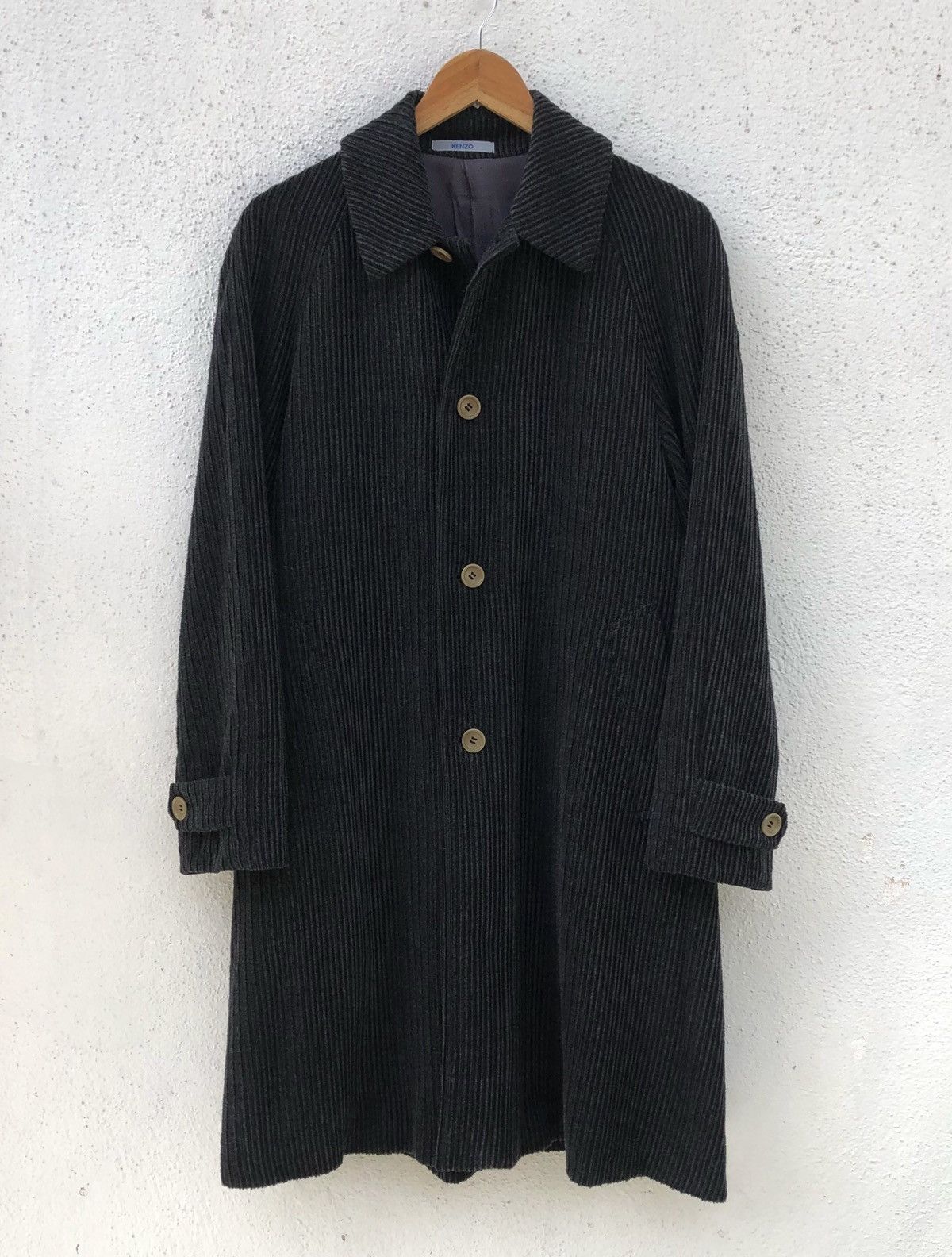 Kenzo KENZO Homme Men’s Corduroy Wool Trench Coat Made In Japan 🇯🇵 Size US M / EU 48-50 / 2 - 1 Thumbnail