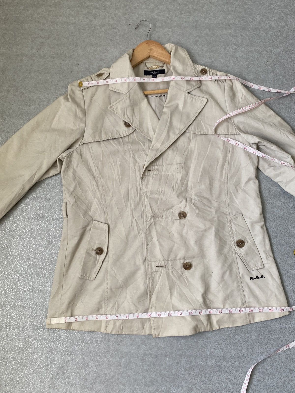 Japanese Brand × Pierre Cardin Pierre Cardin Trench Jacket Stylish & Lightweight Outerwear Size 40L - 22 Thumbnail