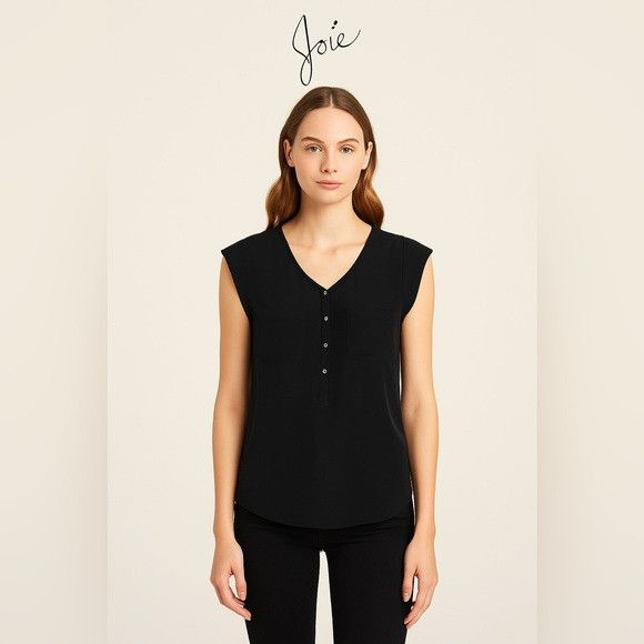 Joie Joie Black Sleeveless Blouse Women’s Size S Size S / US 4 / IT 40 - 1 Thumbnail