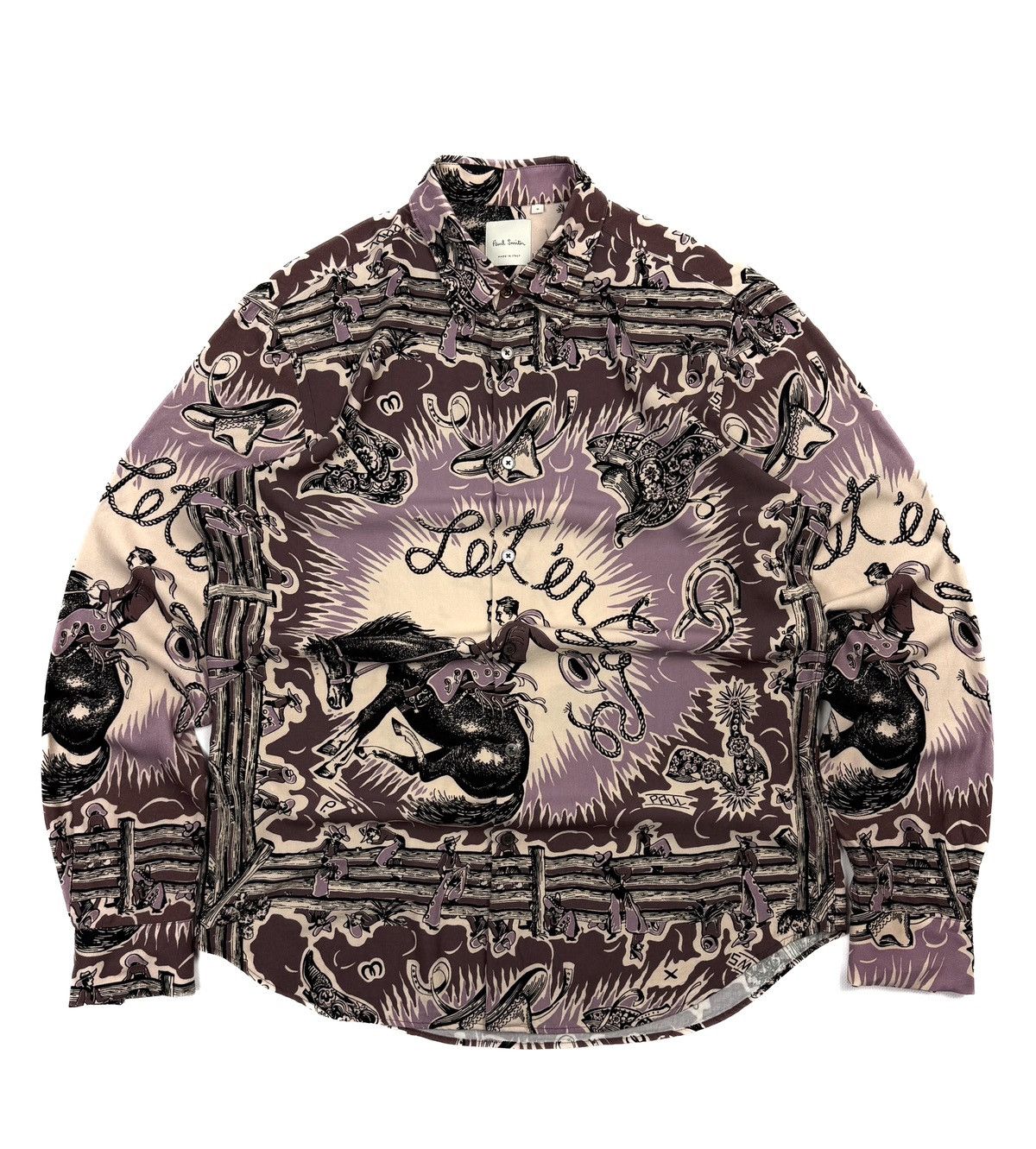 Paul Smith Paul Smith Wild West Rodeo Cowboy All Over Print Italy Size US M / EU 48-50 / 2 - 1 Thumbnail
