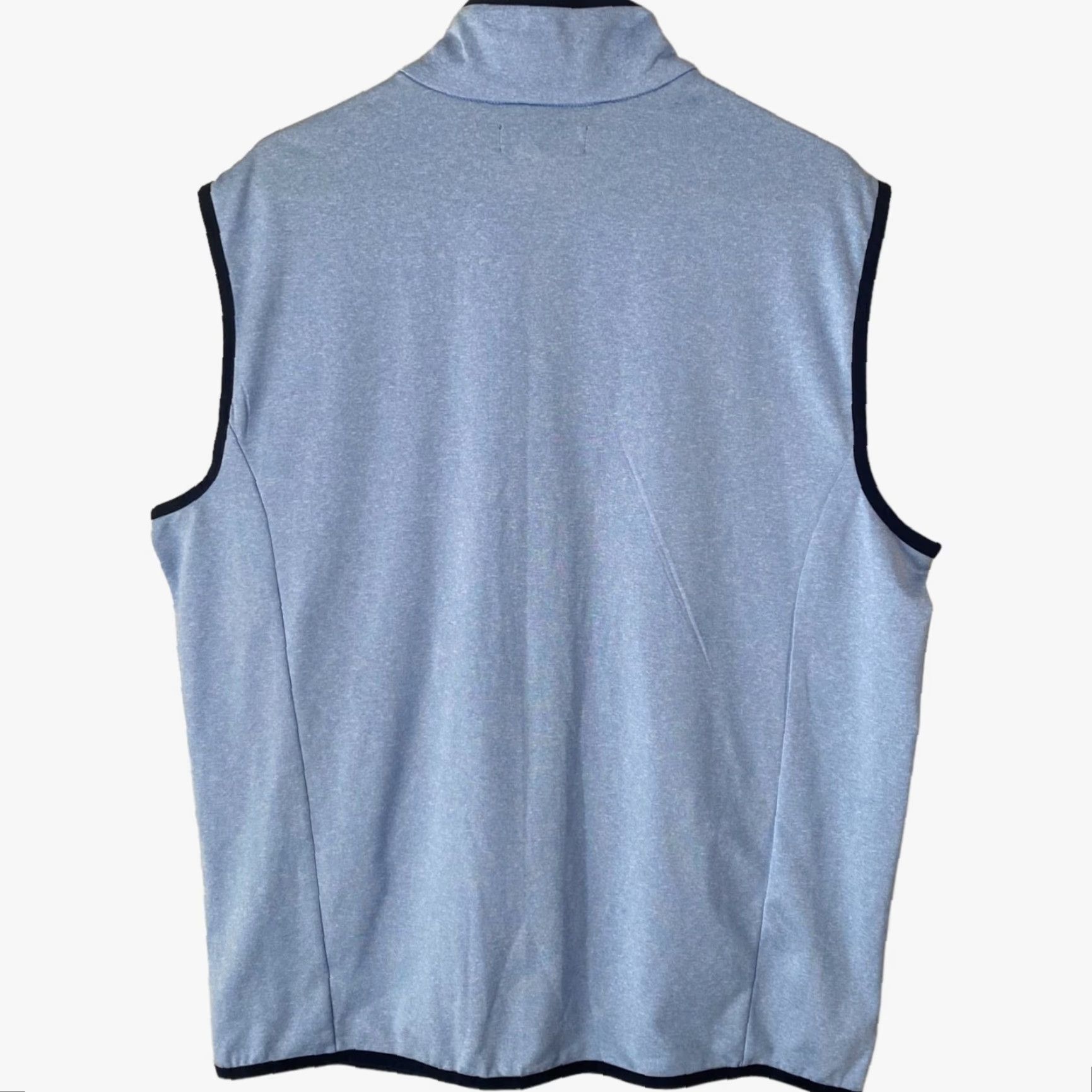 Vintage Crown & Ivy Full Zip Sports Vest Blue Men M Athletic 4-Way Stretch New Vest Size US M / EU 48-50 / 2 - 3 Thumbnail