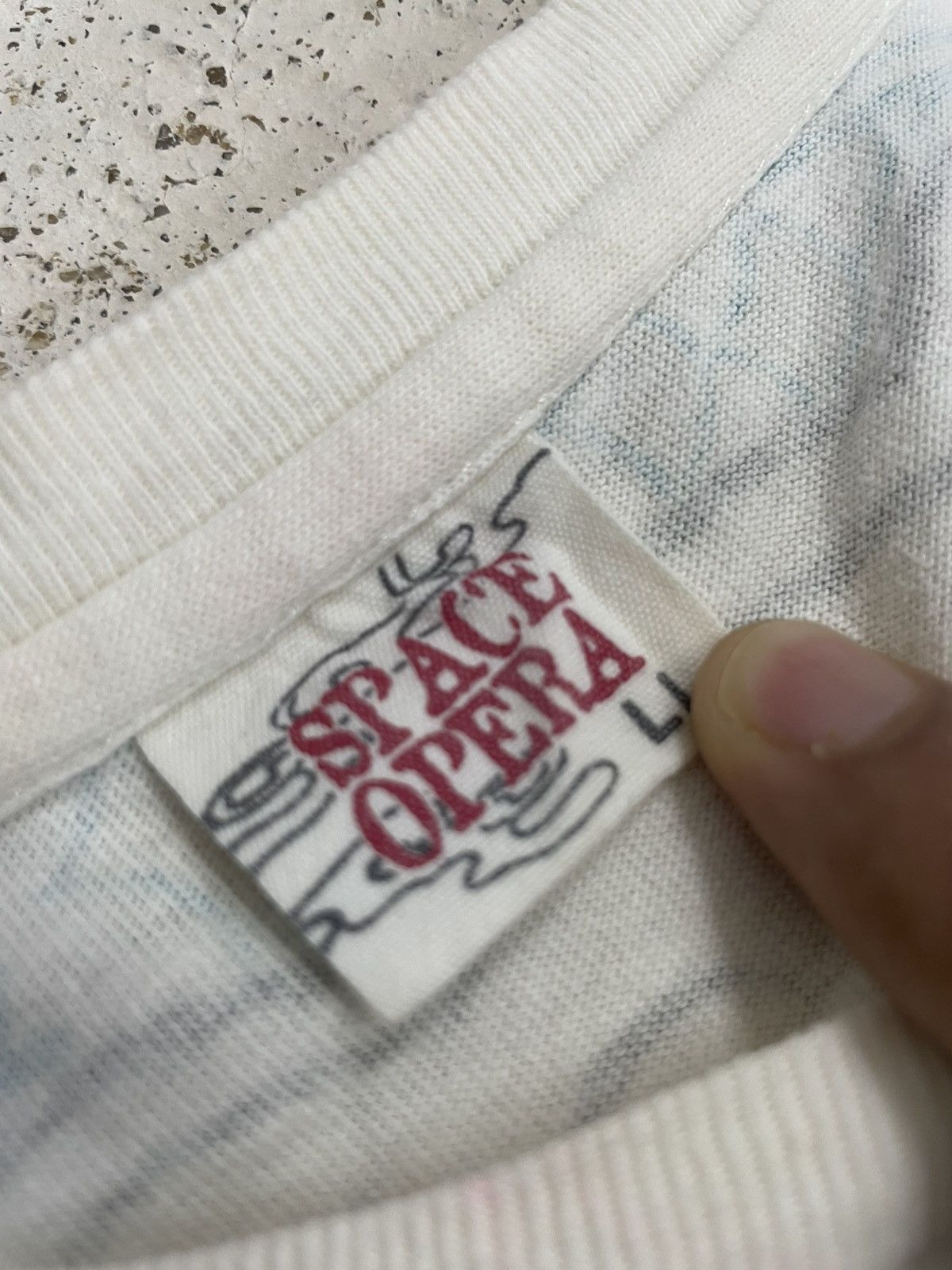 Japanese Brand Cream Space Opera Yakuza Dragon Motive Color Print Defect Size US XL / EU 56 / 4 - 8 Thumbnail