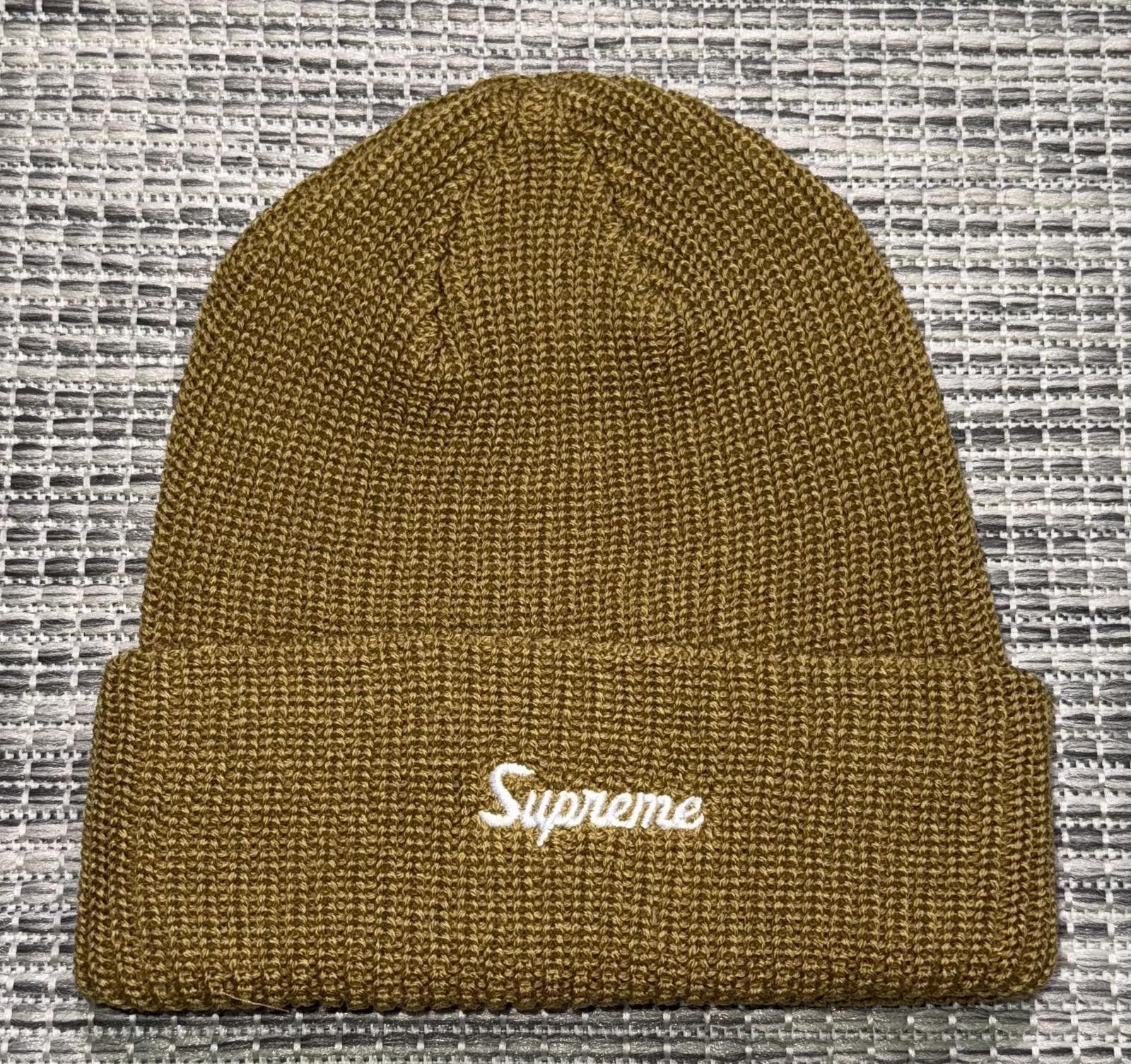 Supreme Supreme Tan Loose Gauge Beanie Size ONE SIZE - 1 Thumbnail
