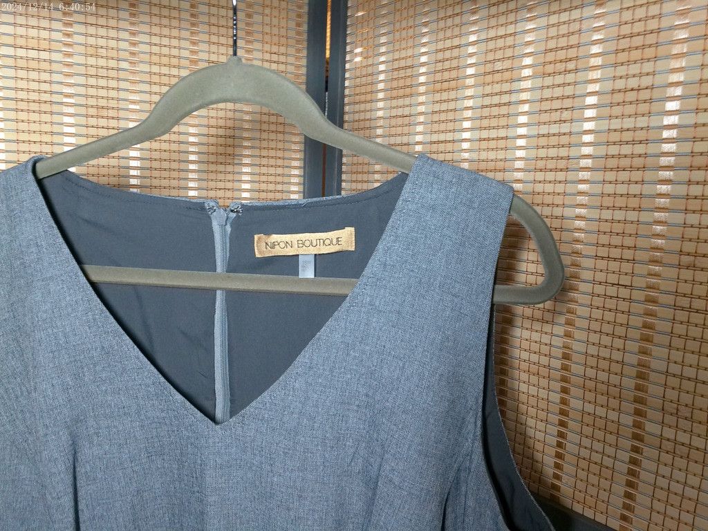 Other Nipon Boutique Sleeveless Charcoal Shift Dress Size M / US 6-8 / IT 42-44 - 2 Thumbnail